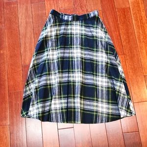 Briggs Petites Plaid Skirt Size 8